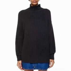 Aritzia Wilfred Free Italian Chenille Hush Knit Turtleneck Pullover Sweater